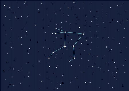 illustration of constellation "Hare" in open space Stock Photo - Budget Royalty-Free & Subscription, Code: 400-05091732