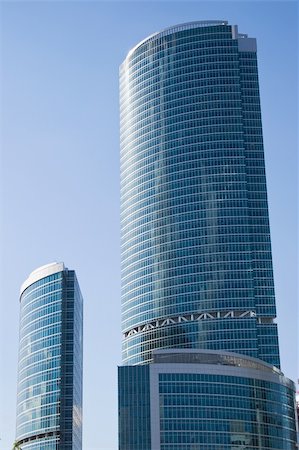 two high scyscrapers of the international business center Stock Photo - Budget Royalty-Free & Subscription, Code: 400-05091963