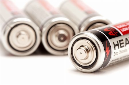 simsearch:400-06109171,k - Heavy Duty AA Batteries on a White Background. Stock Photo - Budget Royalty-Free & Subscription, Code: 400-05092222