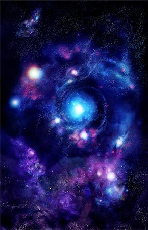 simsearch:400-04816214,k - Look to the center galaxies, charming the spirals of stars. Stock Photo - Budget Royalty-Free & Subscription, Code: 400-05092311