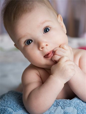 baby in a bed Stock Photo - Budget Royalty-Free & Subscription, Code: 400-05092643