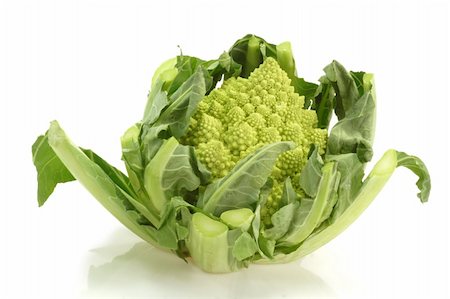 romanesco - Romanesco cabbage on bright background Stock Photo - Budget Royalty-Free & Subscription, Code: 400-05093982