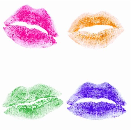 simsearch:400-05122673,k - Print of lipstick. It is isolated on a white background Photographie de stock - Aubaine LD & Abonnement, Code: 400-05104151