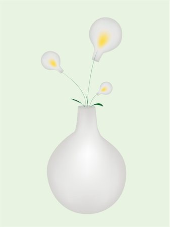 simsearch:400-05104344,k - Vector lamps-daisies in a vase. Easy to edit andmodify. eps included. Foto de stock - Super Valor sin royalties y Suscripción, Código: 400-05104344
