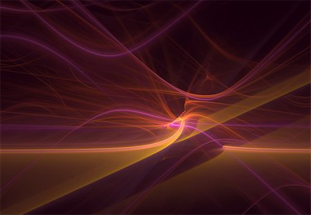 Abstract red, magenta, orange and yellow fractal on dark background Stock Photo - Budget Royalty-Free & Subscription, Code: 400-05104838