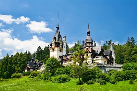 sinaia - Royal Peles Castle in Romania. Stock Photo - Budget Royalty-Free & Subscription, Code: 400-05105448