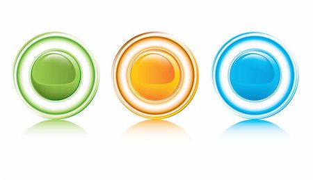 glossy shiny buttons / colorful vector icon Stock Photo - Budget Royalty-Free & Subscription, Code: 400-05105554