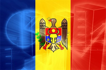 Flag of Moldova, national country symbol illustration Stock Photo - Budget Royalty-Free & Subscription, Code: 400-05107100