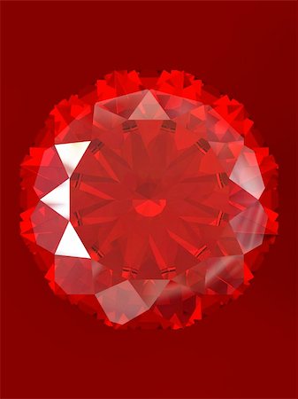 ruby stone - Ruby with reflection isolated on red background. Correct Index of Refraction. Clipping path. Stock Photo - Budget Royalty-Free & Subscription, Code: 400-05107758
