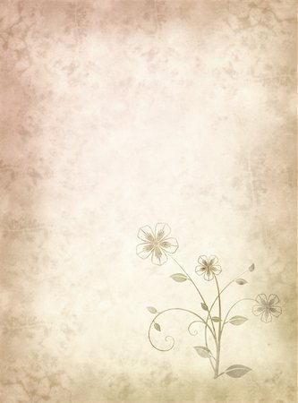 simsearch:400-05174298,k - Old grunge antique paper texture with floral pattern Stockbilder - Microstock & Abonnement, Bildnummer: 400-05107849