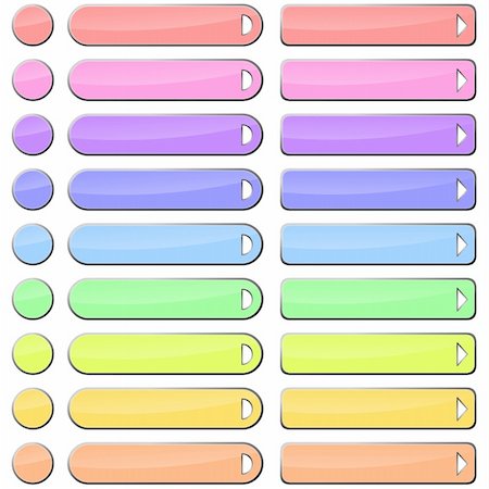 dylan_burrill (artist) - Colored web buttons Photographie de stock - Aubaine LD & Abonnement, Code: 400-05108005