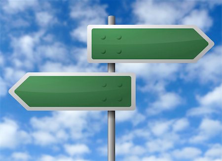 dylan_burrill (artist) - Highway Signpost with Message Space Fotografie stock - Microstock e Abbonamento, Codice: 400-05108015