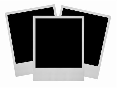 simsearch:400-05117367,k - three photo frames on white background, minimal shadow underneath Stock Photo - Budget Royalty-Free & Subscription, Code: 400-05108294