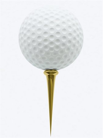 A white golf ball isolated over a background. Photographie de stock - Aubaine LD & Abonnement, Code: 400-05108474