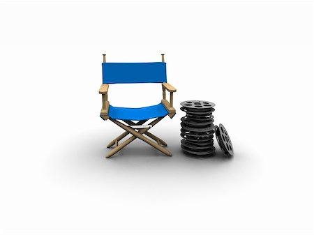 drazh (artist) - Blue Director chair Foto de stock - Super Valor sin royalties y Suscripción, Código: 400-05108577