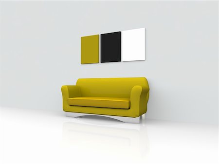 isolated sofa Stock Photo - Budget Royalty-Free & Subscription, Code: 400-05108579