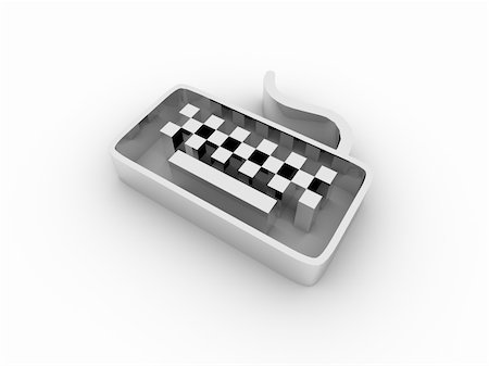 simsearch:400-04971966,k - 3d keyboard icon Stock Photo - Budget Royalty-Free & Subscription, Code: 400-05108593