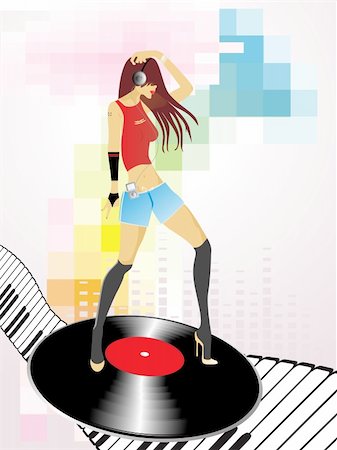 simsearch:400-04618846,k - musical composition disco series2, design76 Stock Photo - Budget Royalty-Free & Subscription, Code: 400-05108693