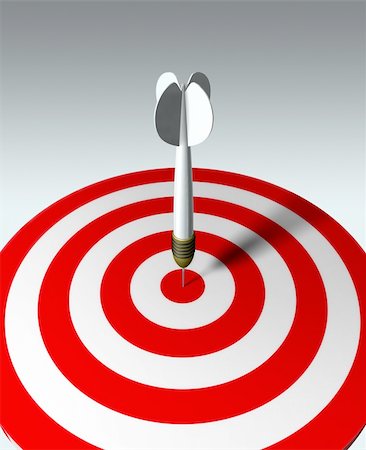 simsearch:400-04600472,k - Arrow on red target - business concept Fotografie stock - Microstock e Abbonamento, Codice: 400-05109298