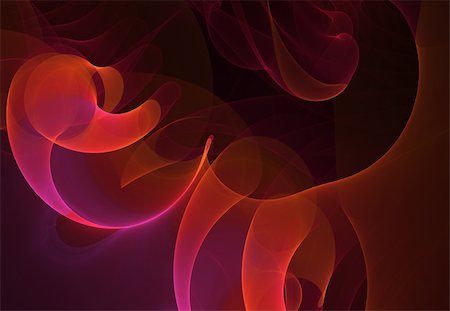 Abstract red, orange and magenta fractal on dark background Stock Photo - Budget Royalty-Free & Subscription, Code: 400-05109830