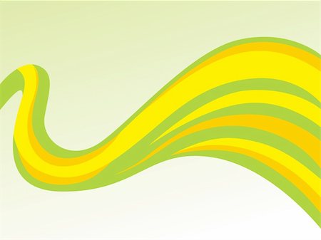 simsearch:400-04069932,k - vector waves in green, yellow, orange background Stock Photo - Budget Royalty-Free & Subscription, Code: 400-05100220
