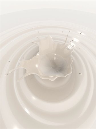smoothie splash - 3d rendered illustration of a milk splash Stock Photo - Budget Royalty-Free & Subscription, Code: 400-05101427