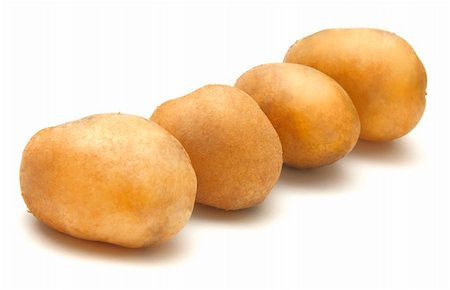 paper thin - New potatoes on white background (meal for everyday) Foto de stock - Super Valor sin royalties y Suscripción, Código: 400-05101543