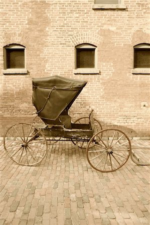 simsearch:400-05102252,k - An old horse-drawn carriage done in sepia. Stock Photo - Budget Royalty-Free & Subscription, Code: 400-05102252