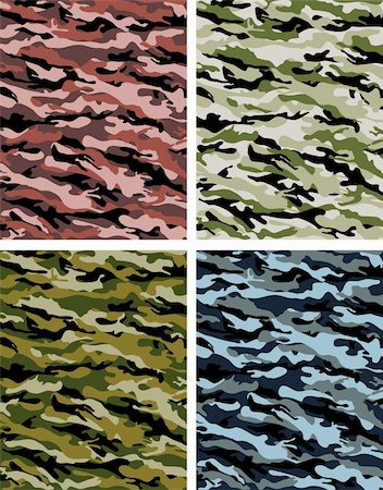 rainforest camouflage - camouflage vector - modify colours as you need to Stock Photo - Budget Royalty-Free & Subscription, Code: 400-05102330