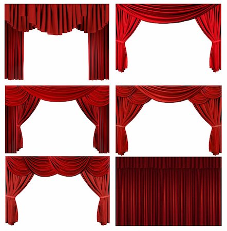 simsearch:400-03961620,k - Theater Stage Drape Curtain Elements to Easily Extract and Design Your Own Background Photographie de stock - Aubaine LD & Abonnement, Code: 400-05102640