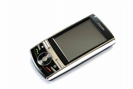 simsearch:400-04775780,k - Modern  smartphone isolated over white Foto de stock - Super Valor sin royalties y Suscripción, Código: 400-05114109