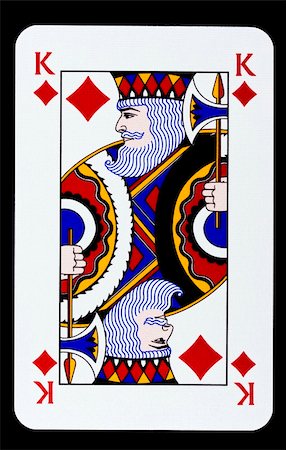 King of diamonds isolated on black Stock Photo - Budget Royalty-Free & Subscription, Code: 400-05114183