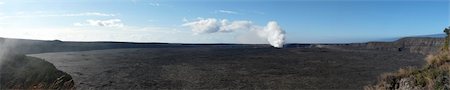 simsearch:400-07406110,k - Sulphurous vapour rises from the young Halemaumau Crater in Volcanoes National Park, Big Island, Hawaii. Stock Photo - Budget Royalty-Free & Subscription, Code: 400-05114623