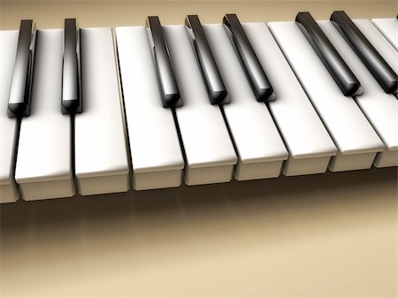 synthesizer - 3d piano colors Stock Photo - Budget Royalty-Free & Subscription, Code: 400-05114779