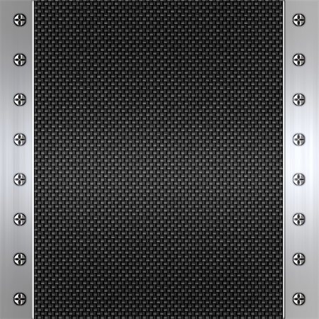 shiny black carbon - image of carbon fibre inlaid in brushed metal frame Stock Photo - Budget Royalty-Free & Subscription, Code: 400-05114931