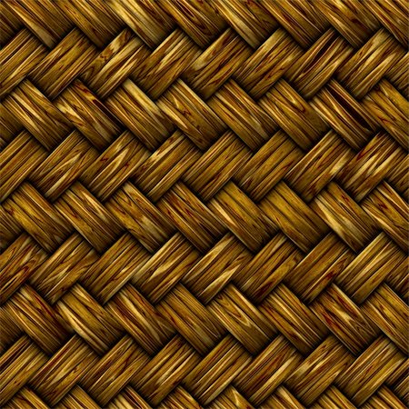 great background image of wooden bambo or wicker basket weave Stock Photo - Budget Royalty-Free & Subscription, Code: 400-05114953