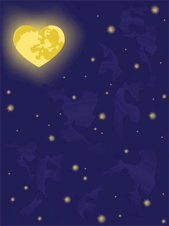 simsearch:400-05666428,k - moon on night sky. vector backgrounds Stock Photo - Budget Royalty-Free & Subscription, Code: 400-05115538