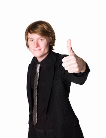 Man giving thumbs up Stock Photo - Budget Royalty-Free & Subscription, Code: 400-05115546