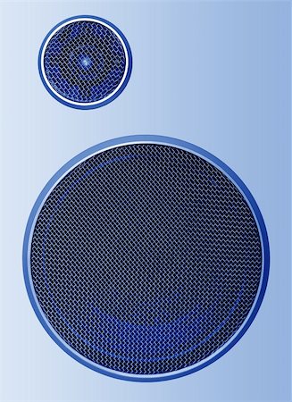 simsearch:400-05131379,k - Close-up Image Of Blue Modern Audio Speaker Photographie de stock - Aubaine LD & Abonnement, Code: 400-05115699