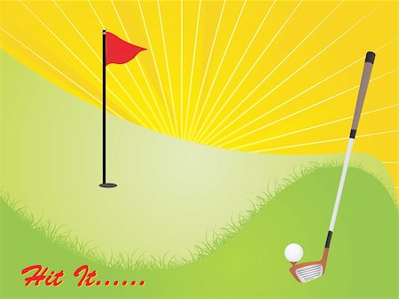 simsearch:400-04942642,k - illustration of golf course Photographie de stock - Aubaine LD & Abonnement, Code: 400-05115838