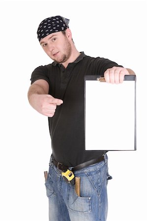 simsearch:400-04612522,k - workman with tools over white background Foto de stock - Royalty-Free Super Valor e Assinatura, Número: 400-05116344
