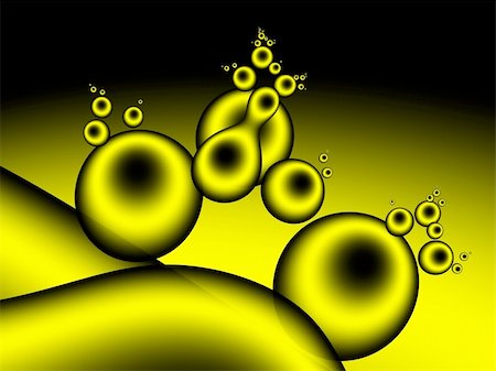 simsearch:400-05041370,k - Yellow round fractal shapes Stock Photo - Budget Royalty-Free & Subscription, Code: 400-05116830