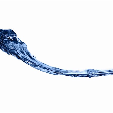 Crisp, clear, blue water photographed against a white background. Fotografie stock - Microstock e Abbonamento, Codice: 400-05116915