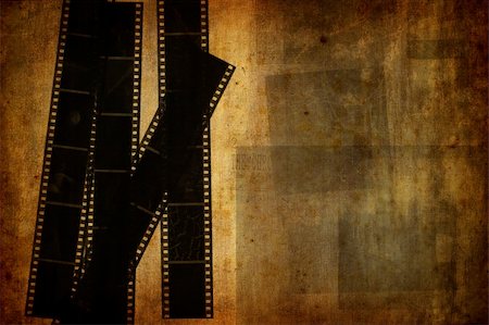 simsearch:400-05676715,k - Grunge vintage background with used film strips Stock Photo - Budget Royalty-Free & Subscription, Code: 400-05117059