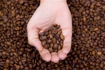 simsearch:400-05382322,k - woman hand holding coffee beans. landscape orientation. Stockbilder - Microstock & Abonnement, Bildnummer: 400-05117074