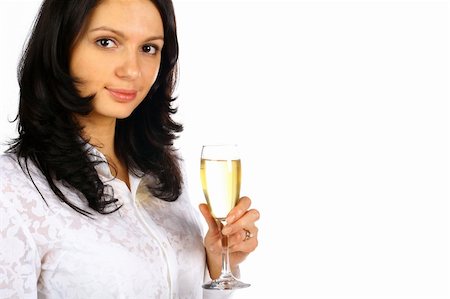 simsearch:400-05748491,k - charming girl with a glass of champagne Foto de stock - Royalty-Free Super Valor e Assinatura, Número: 400-05117422