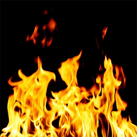 simsearch:400-07675154,k - inferno flame fire on black background close up Stock Photo - Budget Royalty-Free & Subscription, Code: 400-05117423