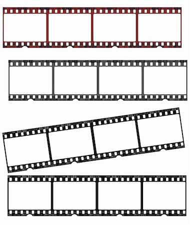 film reel picture borders - Negative film strips, could be used as border or frame. Stock Photo - Budget Royalty-Free & Subscription, Code: 400-05118589