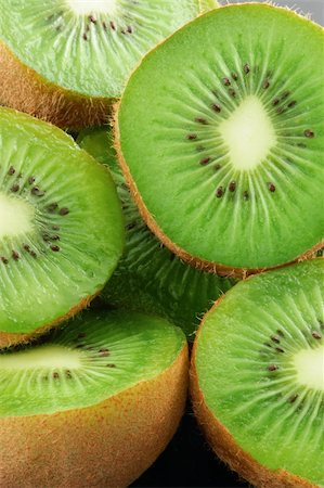 simsearch:400-04553701,k - Food Kiwi Fruit slices. Close-up . Stock Photo - Budget Royalty-Free & Subscription, Code: 400-05119137