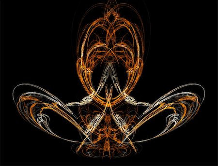 Abstract fire figure, basis for a tattoo. Stock Photo - Budget Royalty-Free & Subscription, Code: 400-05119239